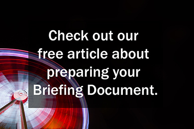 Read ECG's free article about preparing your briefing document.